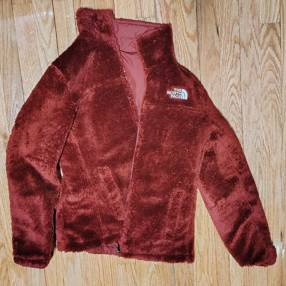 The North Face Maroon Reversible Jacket S - Picture 5 of 7